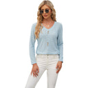 Chic Button Detail Blouse for Women