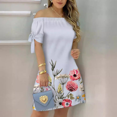 Artistic Black Watercolor Dress for Women
