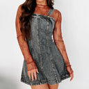 Women's Adjustable Strap Denim Overall Dress - Quality Craftsmanship