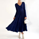 Chic Pleated Wrap Dress for Women