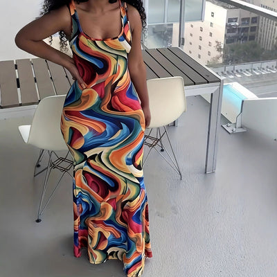 Stylish Gradient Maxi Dress for Women