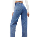 Vintage High-Waisted Wide Leg Jeans for Women