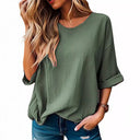 Textured Oversized Women's T-Shirt for Everyday Wear