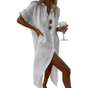 Chic Women's Linen Shirt Dress