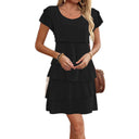Chic Layered Ruffle Dress for Women
