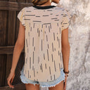 Stylish Women's Ruffled Sleeve Blouse with Modern Design