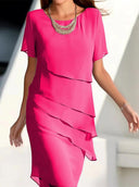 Chic Figure-Flattering Dress in Vibrant Styles
