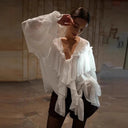 Chic Ruffled Women's Blouse