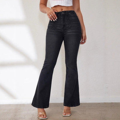 High-Waist Flared Jeans for Women