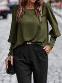 Chic Puff Sleeve Women's Blouse