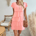 Chic Layered Ruffle Dress for Women