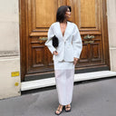 Chic Women's Blazer Jacket with Puff Sleeves