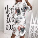 Floral Button-Up Women's Shirt Dress