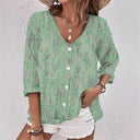 Floral Print Women's Blouse for Everyday Wear
