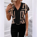 Chic Graphic Pattern Women's Blouse