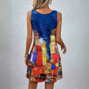 Graphic Print Women's Summer Dress - Flattering Fit