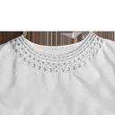 Women's Summer Dress with Crochet Collar Design