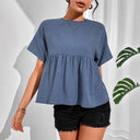 Chic Women's Blouse with Slit Sleeves