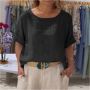 Chic Women's Linen Blouse for Effortless Style