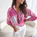 Vibrant Women's Deep Neck Blouse