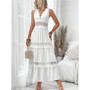 V-Neck Lace Dress for Stylish Occasions