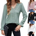 Floral V-Neck Blouse for Women