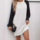 Chic Women's Knit Dress with Unique Sleeve Design