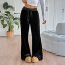 Velvet Lounge Pants for Women - Comfort-Fit Design