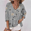 Floral Print Women's Blouse for Everyday Wear