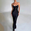 Chic Long Sleeve Maxi Dress for Women with Adjustable Straps