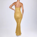 Glittering Evening Dress with Lacing for Women