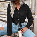Chic Women's Blouse with Button Placket