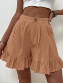 Chic Ruffle Shorts for Women