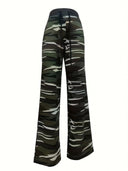 Women's Camouflage Drawstring Pants for Everyday Wear