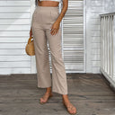 Chic High-Waisted Palazzo Pants with Pleats for Women