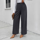 Chic Women's High-Waisted Palazzo Pants with Deep Pockets