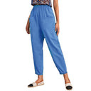 Stylish Women's Cargo Pants with Elastic Waist and Ample Pocket Space