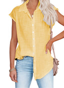 Airy Short Sleeve Blouse in Premium Fabric
