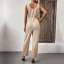 Women's Deep V-Neck Adjustable Waist Garment