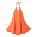 Chic Airy Chiffon Dress with Deep V-Neck and Adjustable Straps