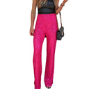 Glitter Palazzo Pants with Wide Leg Design