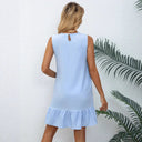 Women's Ruffled Hem Sleeveless Summer Dress