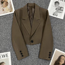Chic Women's Blazer Jacket with Stylish Lapel