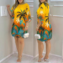 Vibrant Gradient Women's Casual Dress
