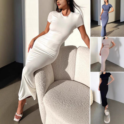 Chic Short Sleeve Maxi Dress for Women