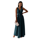 Chic Women's Wrap Dress with Waist Belt