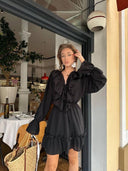 Chic Ruffle Detail Mini Dress for Women