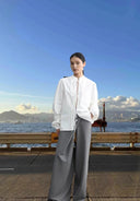 Chic Women's Blouse with Decorative Tie
