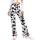 Trendy Animal Print Flared Leggings for Women