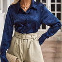 Floral Satin Blouse for Women